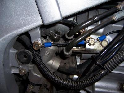 New engine to frame ground installed