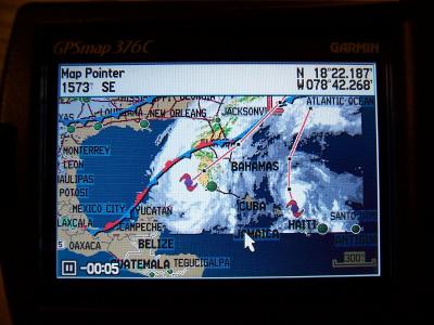 Hurricane Track (Wilma) in Marine Mode