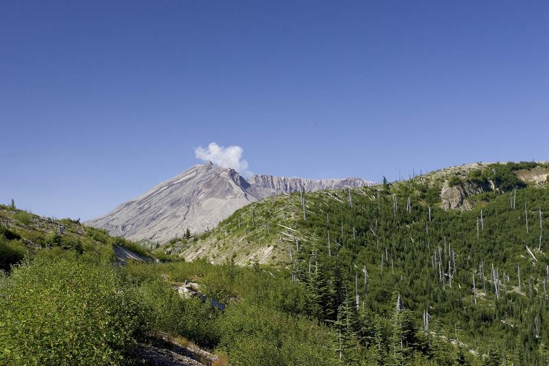Mt. St. Helens lets off a little steam