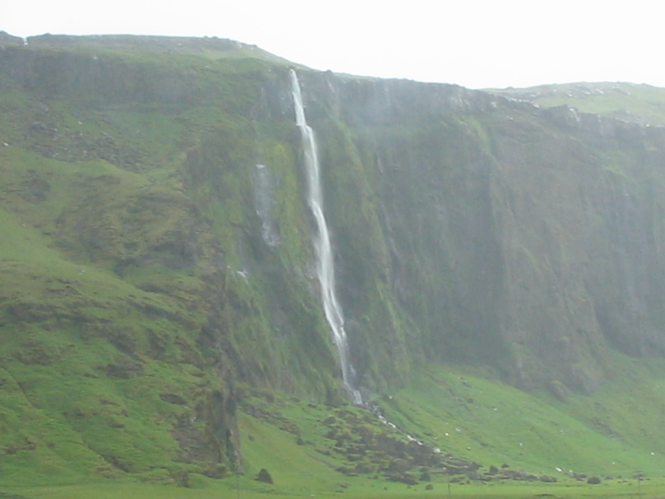 a random waterfall off the highway
