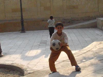 some kid trying to impres me with his football