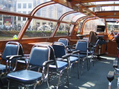 inside the tour boat