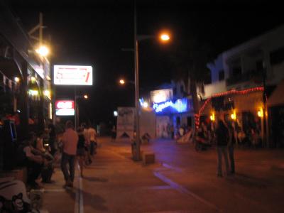 in the tourist area