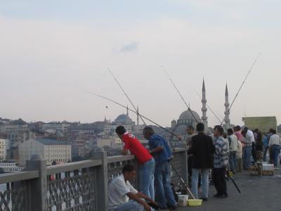 on Ataturk bridge..