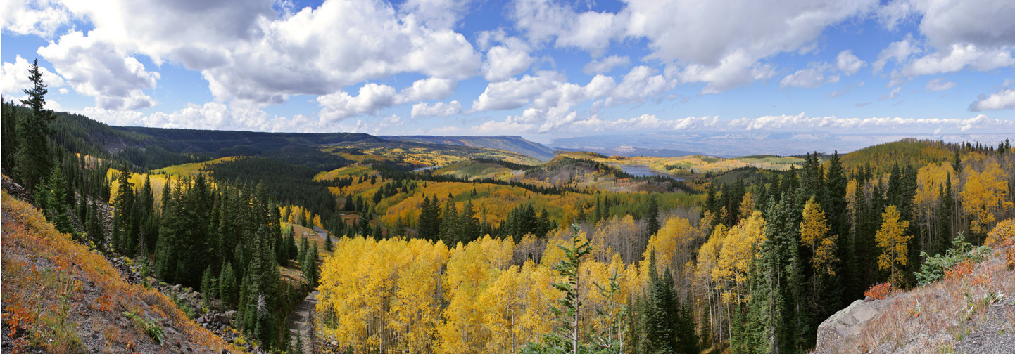 GRAND MESA-ABOVE MESA LAKES, CO-PANORAMA