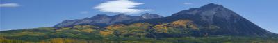 KEBLER PASS & BECKWITH MOUNTAINS, CO-PANORAMA