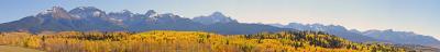 SAN JUAN MTNS , CO-FROM MILLER MESA-PANORAMA