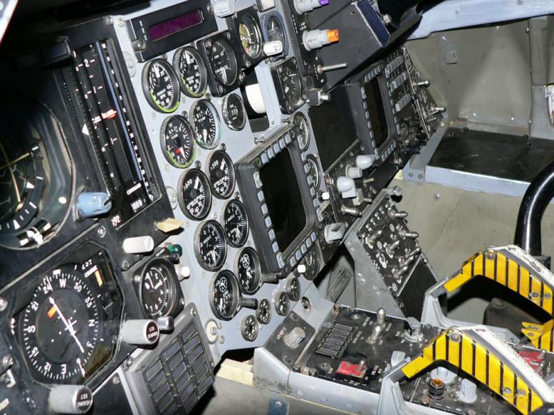 Cockpit of an F1-11