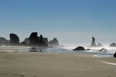 Bandon Beach Sea Stacks