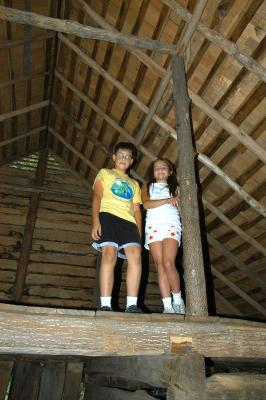 In the Barn at the Ogle Place with Phillip
