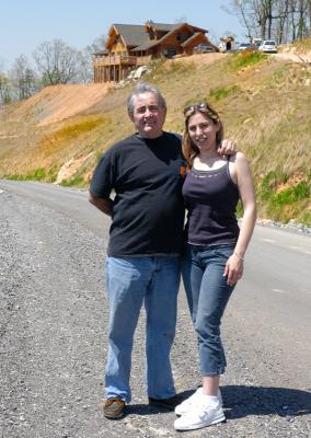 Jen and Dad - At Homestead