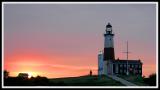 The Lighthouse at Montauk Point at Sunrise - A Calming View