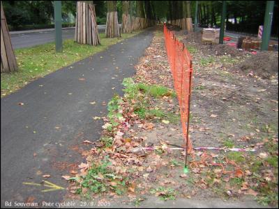 Bonne initiative : les barrières sont reculées, cela dégage la piste. (29/9/2005)