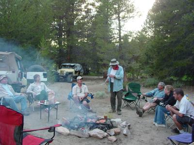  Rooster crowing around camp fire !!!