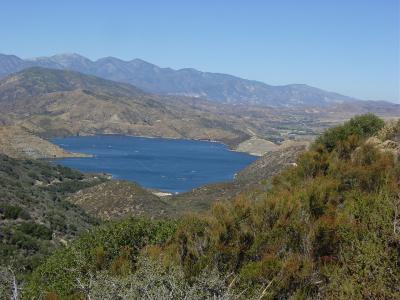 Looking down on Silverwood Lake from the ridges !!!