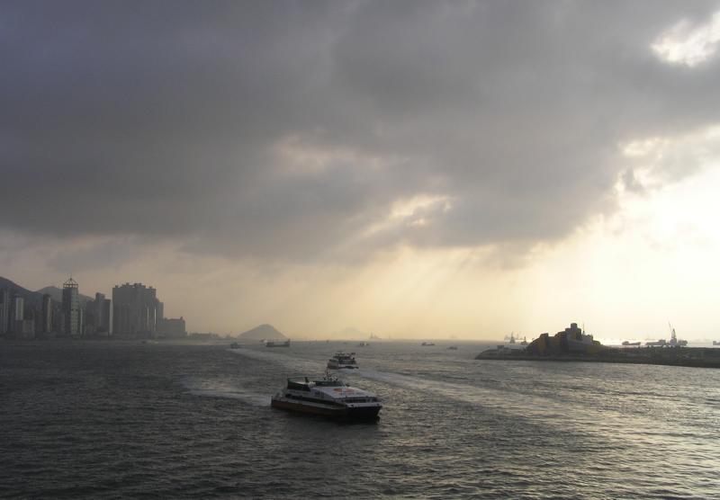 New World First Ferry returning from Macao