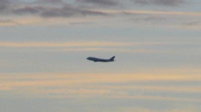 Holding for Heathrow at dawn