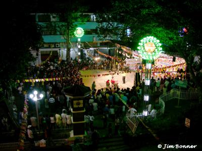 View From Balcony of Nightly Festivities