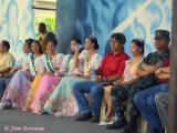 Honorable Mayor Kiko , the Fiesta Queen and her Court,  and  Military Official