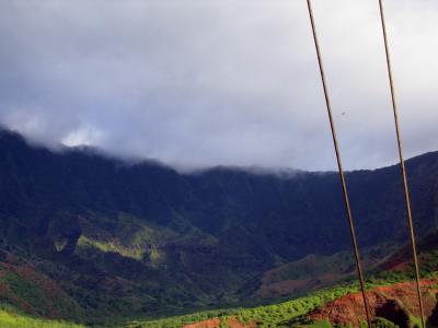 misty cliffs