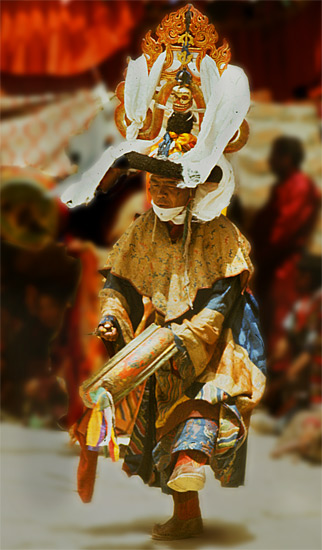 Cham Dance. Lama,s from Kungri Gompa, Pin Valley, spiti