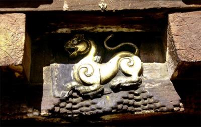 Snow Lion Motif above door