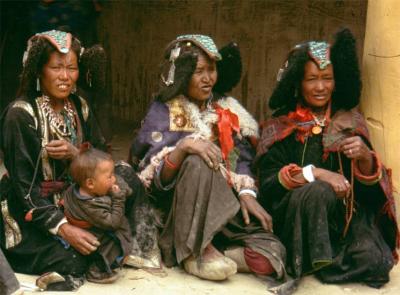 Changpa Nomad women at Karzog