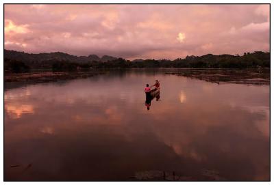 Pastel Sunset in Lake Sebu