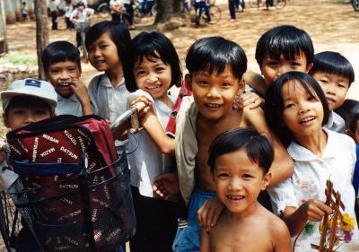 school kids @ Phy My Vietnam