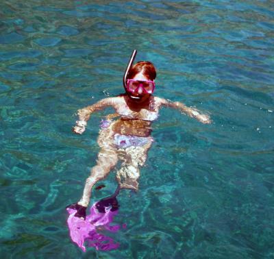 Lilia snorkeling