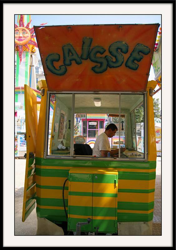 Fête foraine aux tuileriesLa caisse