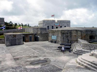 atop the fort