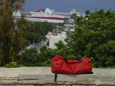 Heraklion port with AIDA