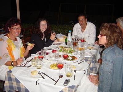 goodbye night dinner at Janis Saradari