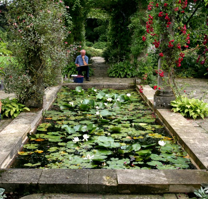 Artist at West Dean Pergola