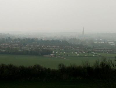 Salisbury Cathedral Spire from Old Sarum