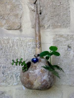Ornament on the wall with an evil eye bead