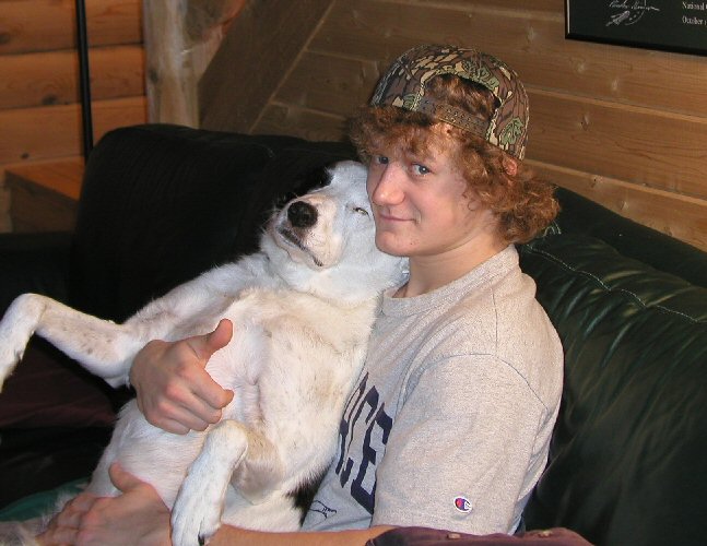Sleeping with his buddy Kyle