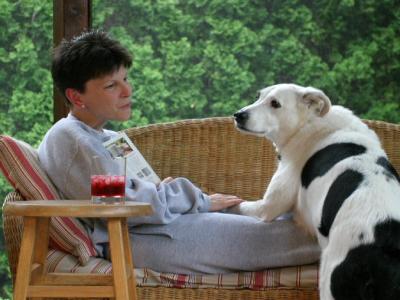 visiting mom