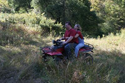 Catherine and Me on the 4 wheeler