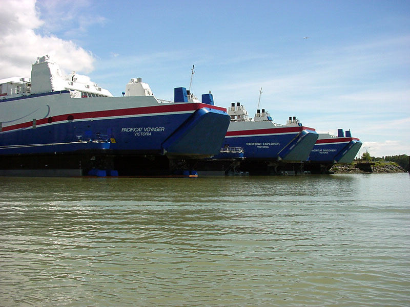 All three stored at Deas Dock
