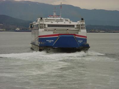Pacificat Explorer departing Vancouver