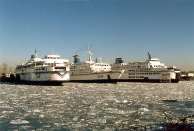 Ice in the Deas Dock bay