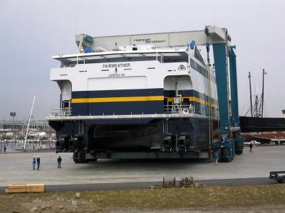 M/V Fairweather launch