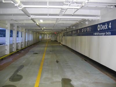 Upper car deck