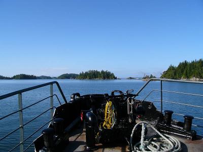 Lady Rose heading towards the Broken Island Group on BC's West Coast