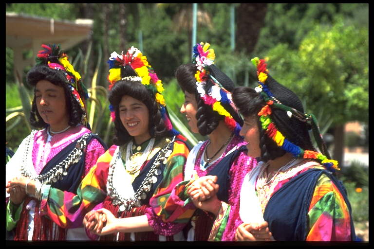 Ait MGouna people dancing the Kelaa