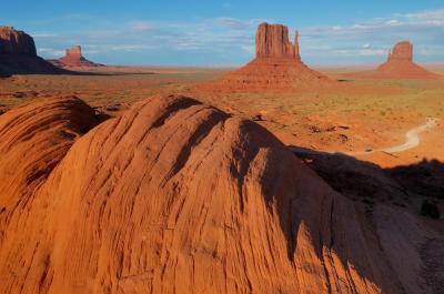 Monument Valley, Utah,  a view from Hunt Mesa.