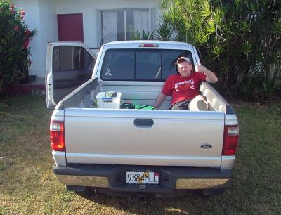 Aaron's pickup truck