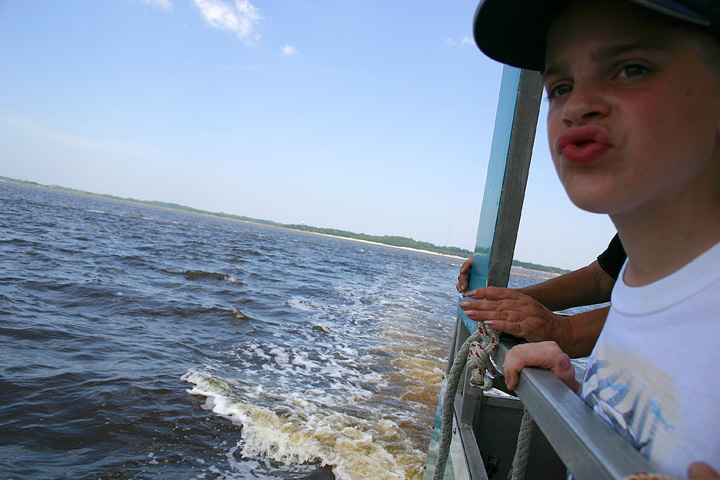 Wes, jellyfish hunter and dolphin spotter